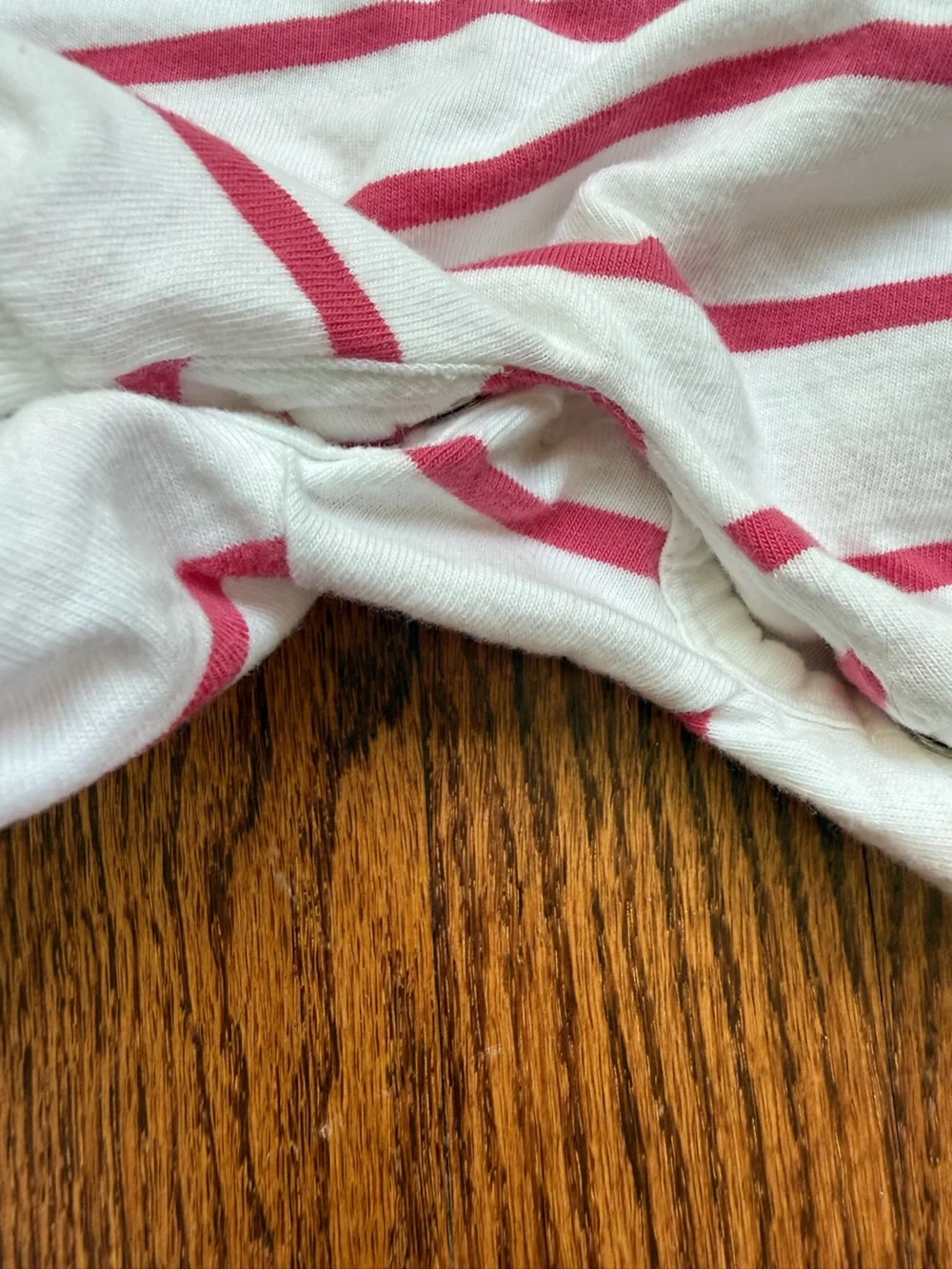 Ralph Lauren White and Pink Striped Romper 6 Months | Free with Bundle